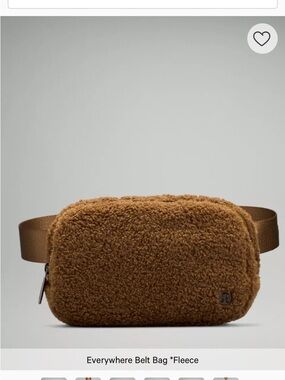 Lululemon Fleece Belt Bag - Burnt Caramel